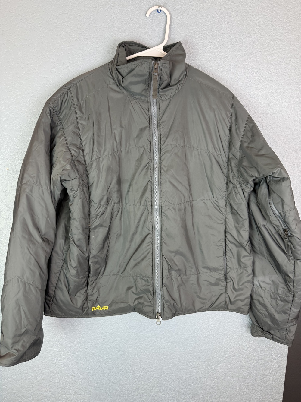 Burton RAVR Jacket Womens Large Gray Full Zip Insulated Nylon Snowboarding Coat